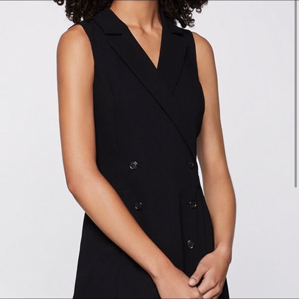 BCBG Tuxedo Sleeveless Mini Dress